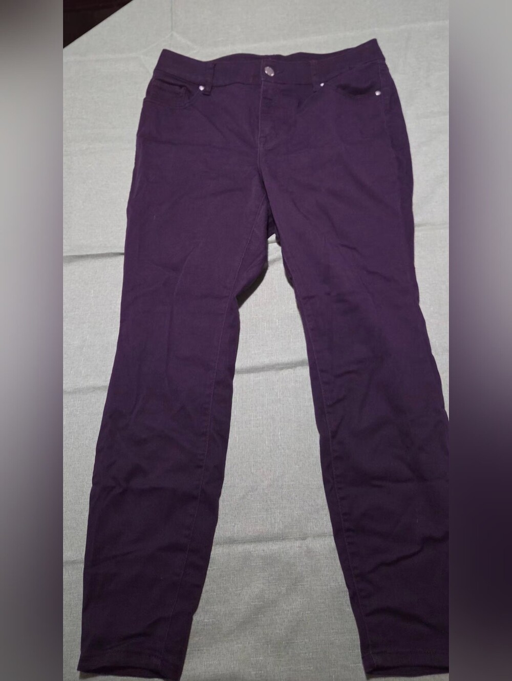 Dark Purple Skinny Pants
